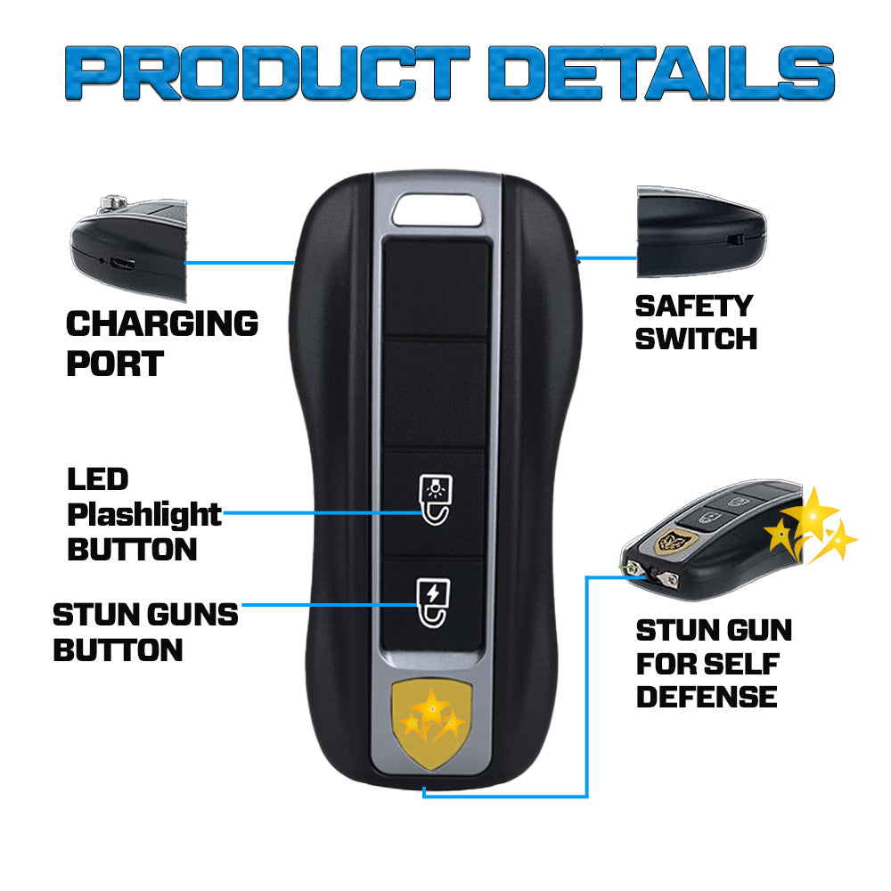 🛡️ 2025 Upgraded 75% OFF ⚡️ ELECTRA X77 2-in-1 Stun Flashlight Car Key