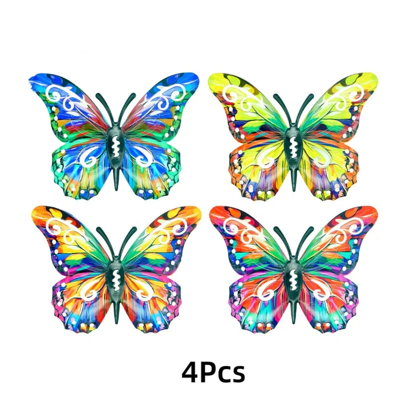 LAST DAY 49% OFF 🦋 A complete set! 4Pcs Butterfly Metal Wall Decor 🤩
