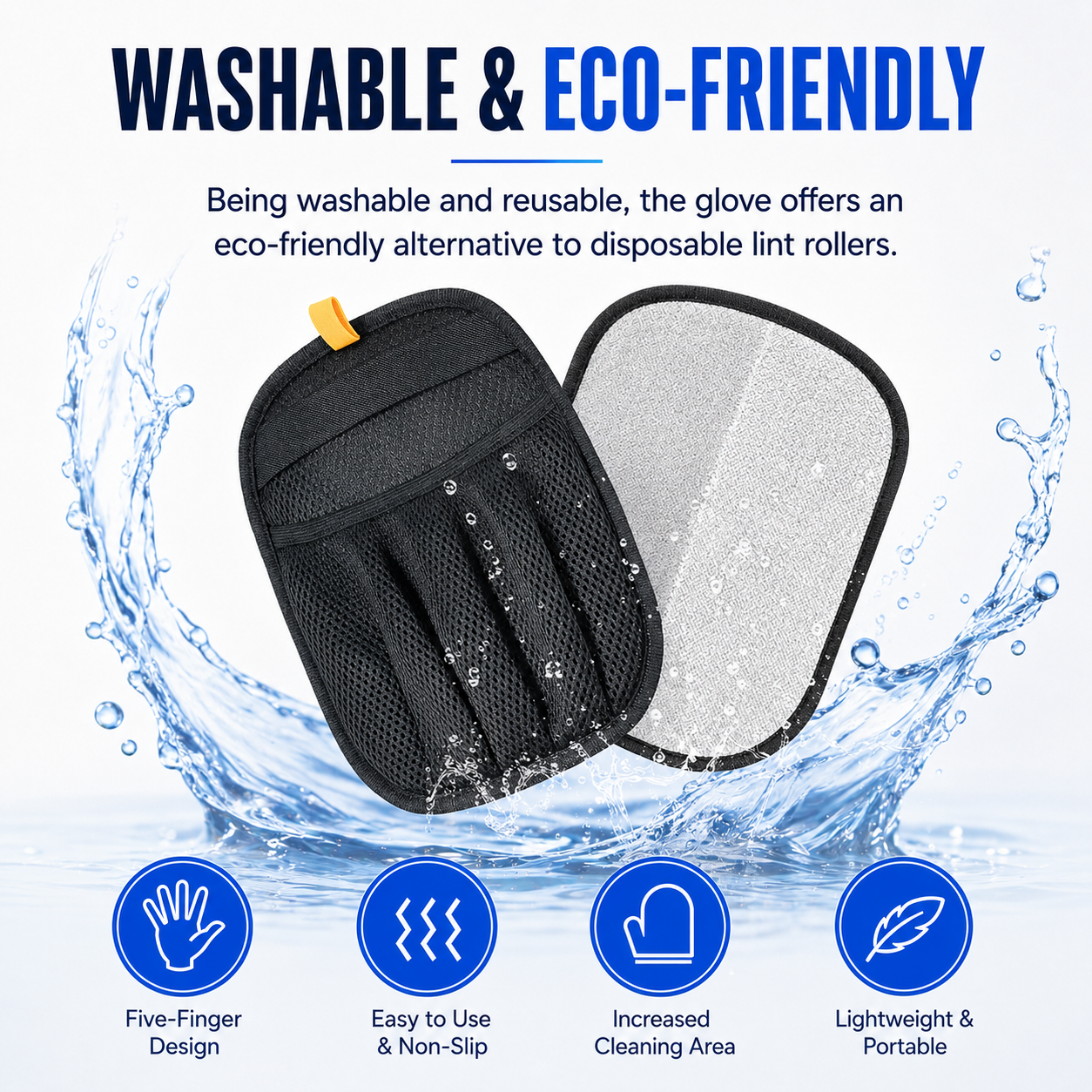 BUY 1 GET 1 đŸ FurGripâą Pro 5-Finger Electrostatic Pet Hair Glover