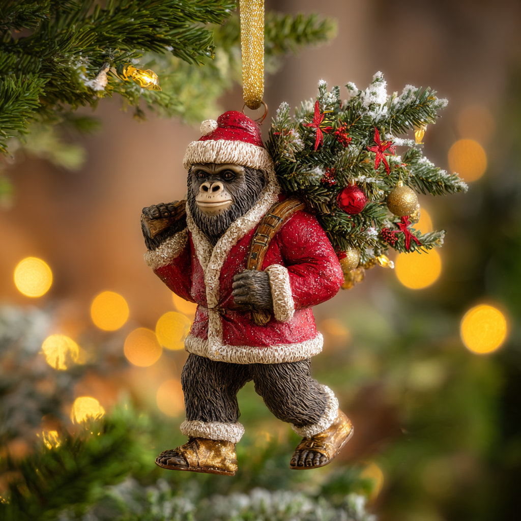 🎄 Early Christmas Sale 49% 👣 2026 Wildlife Wonders Bigfoot Acrylic Ornament 🌟