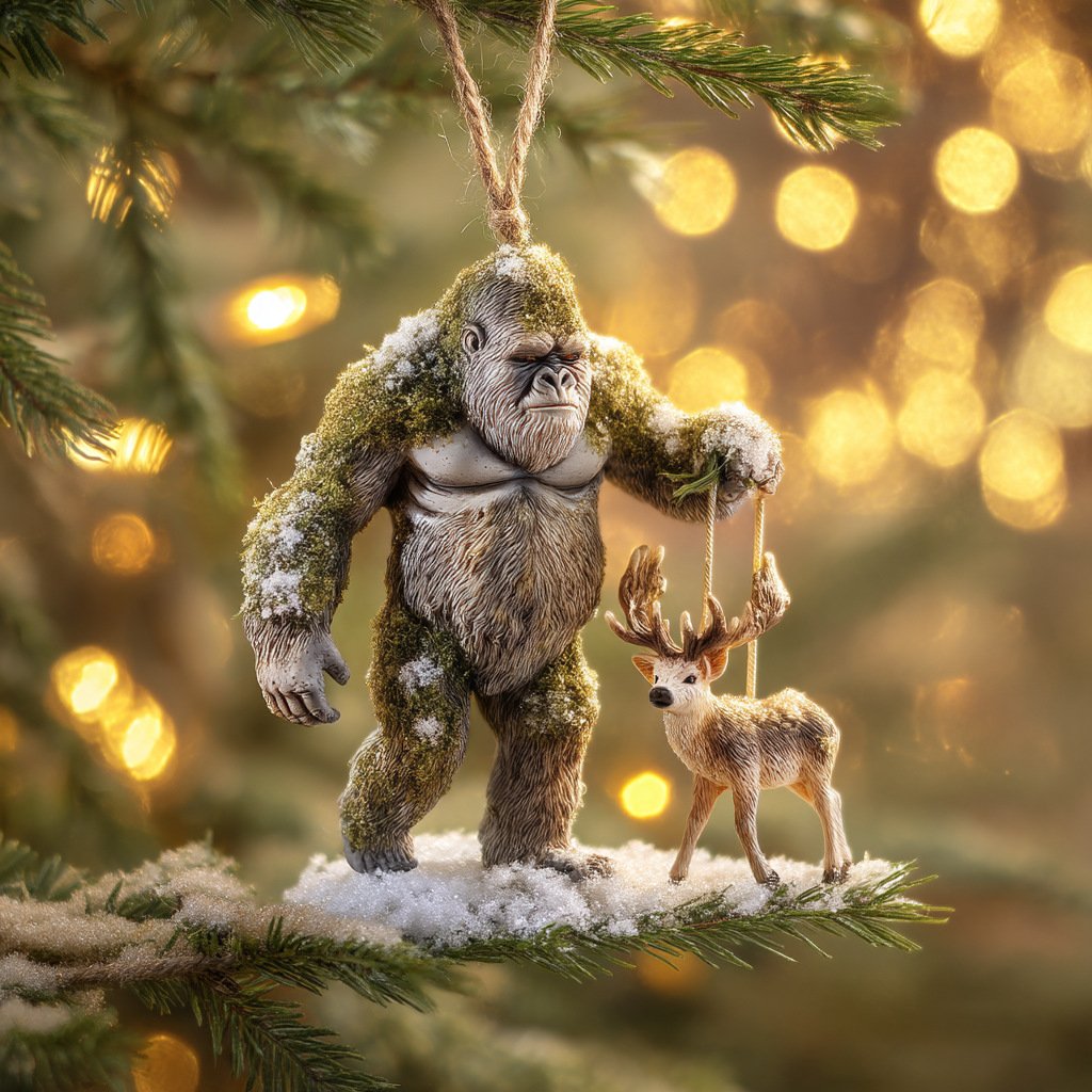 ๐ Early Christmas Sale 49% ๐ฃ 2026 Wildlife Wonders Bigfoot Acrylic Ornament โ๏ธ