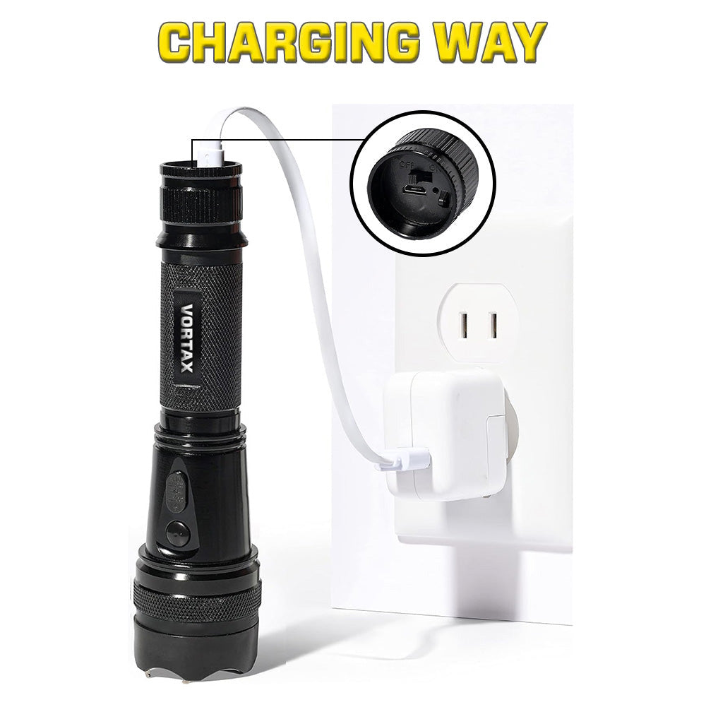 💥 2025 Upgraded 75% OFF ️🔦 VORTAX X95 2in1 Tactical Stun & Flashlight ⚡ Light Your Path, Stop Any Threat