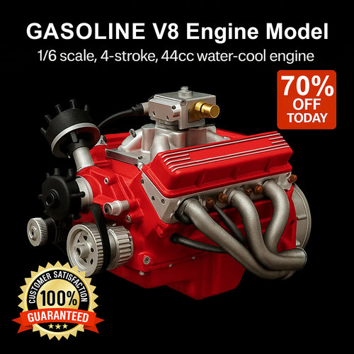 🎉 Pre Christmas Sale 70% OFF 🔥 Gasoline OHV V8 SmallBblock Engine Model Kits