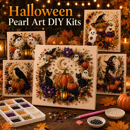 🎃 EARLY HALLOWEEN SALE 50% OFF 🔥 Halloween Pearl Art DIY Kits ✨ Unbox The Magic Of Halloween Crafting