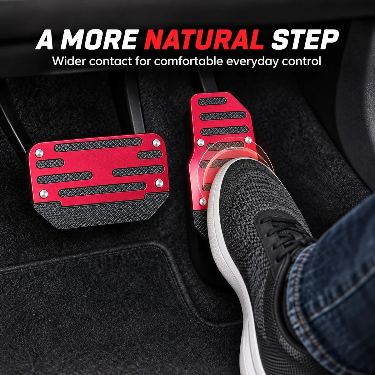 2/3PCS NonSlip Universal Automatic Foot Brake Gas Cover Pad Pedal Accessories Car