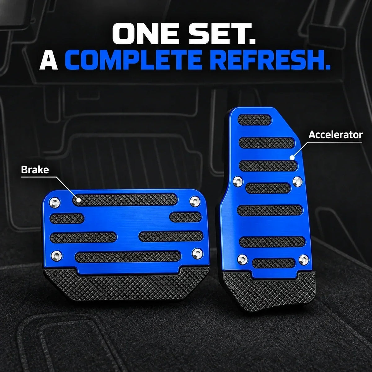 2/3PCS NonSlip Universal Automatic Foot Brake Gas Cover Pad Pedal Accessories Car