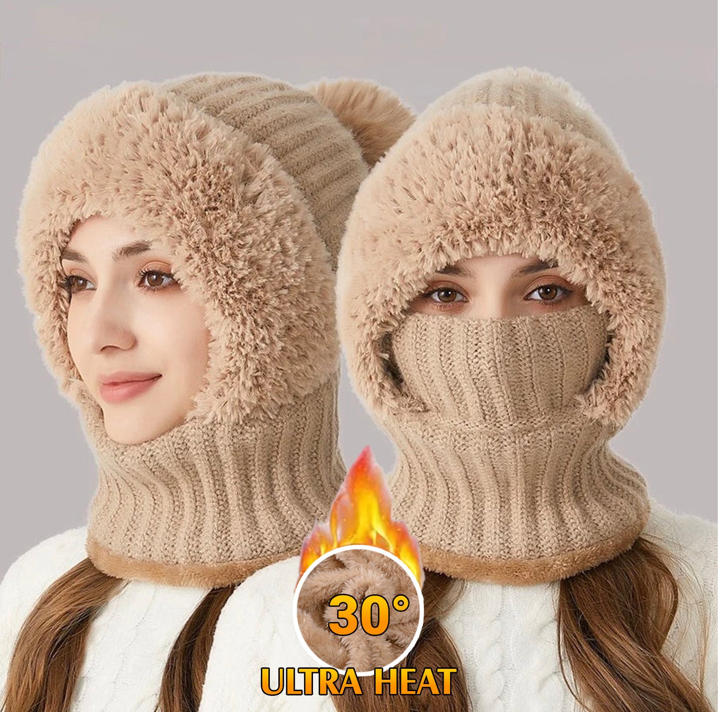🎄 Early Christmas 70% OFF 🌡️ FancyStar™ 4in1 360° Thermal Balaclava Hat (Integrated Mask, Neck & Ear Warmer)