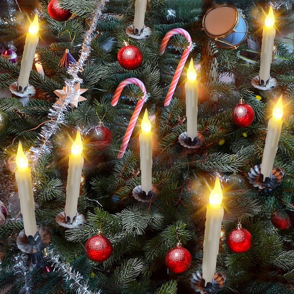 2025 Holiday Magic Flameless Floating Candles (12PCs With Wand)