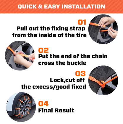 🎄Pre-Christmas Sale 70% OFF🔥2025 Upgraded SUPTRUCK™ SnowTrax Tire Chains (10PCs/Box)