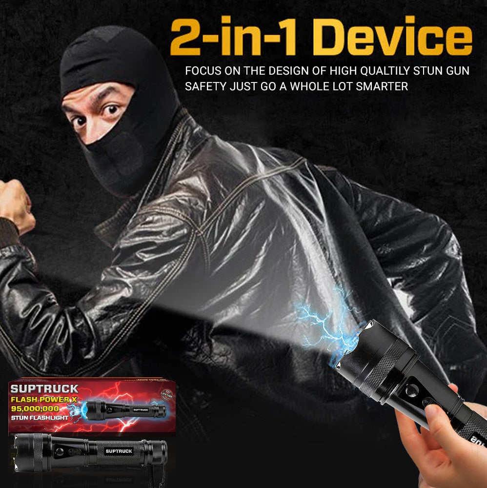 💥 2025 Hot Deals 75% OFF ️🔦 SUPTRUCK™ Flash Power X95 Hi-Tech Flashlight ⚡ Defend with Max Power