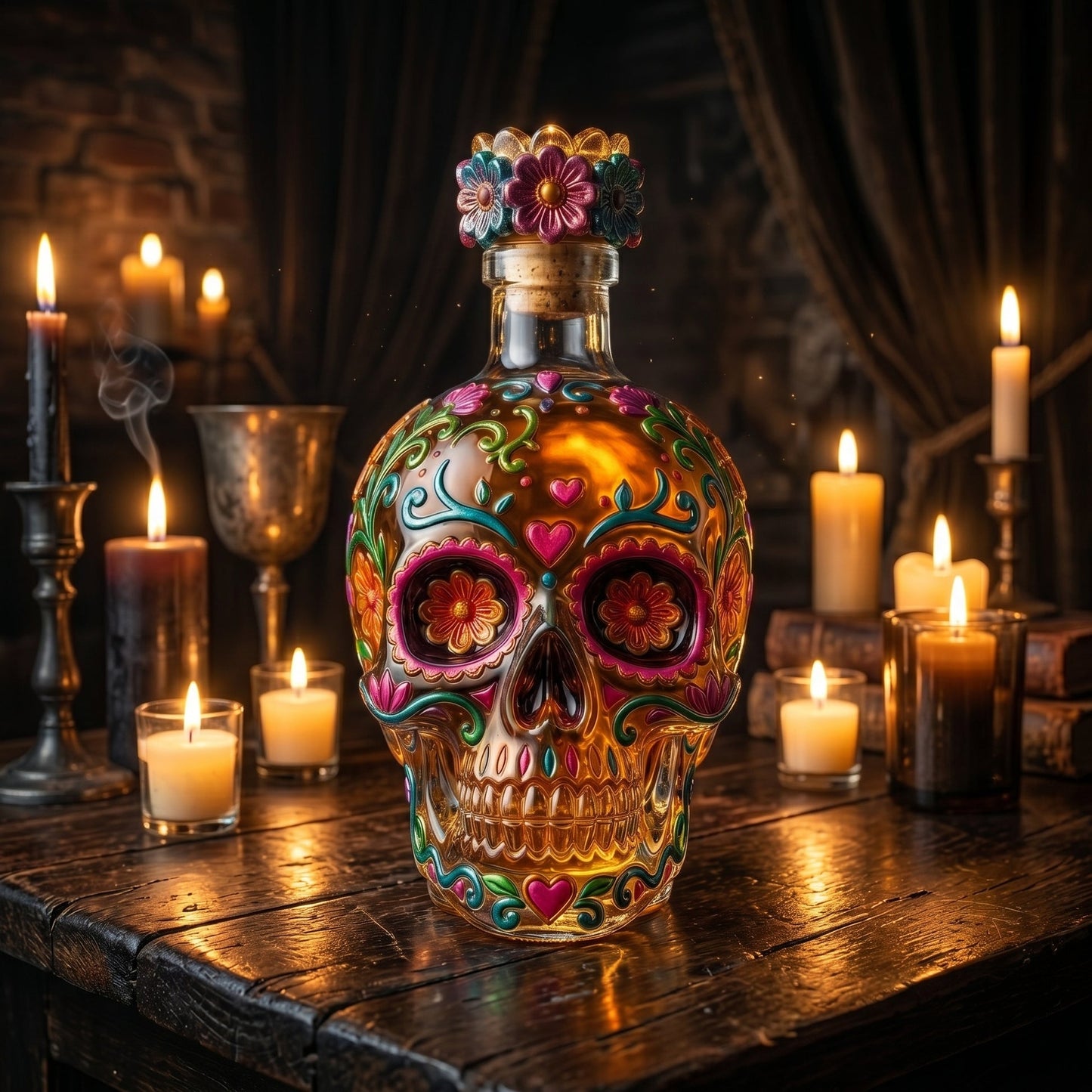 LIMITED Edition 🔥 Calavera de Oro – Limited Artisan Decanter