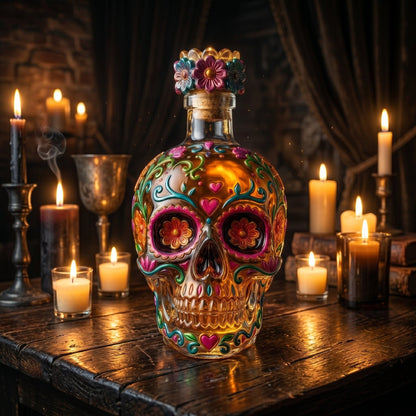 LIMITED Edition 🔥 Calavera de Oro – Limited Artisan Decanter
