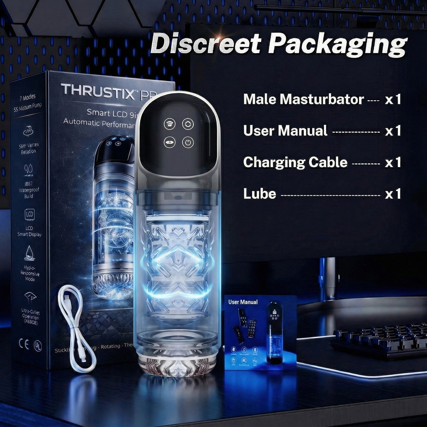 💪 2026 Upgraded THRUSTIX™ PRO Smart LCD 9in1 Automatic Performance Trainer 🏆