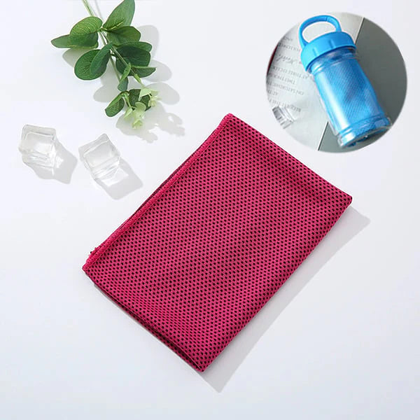 ❄ Cooling Towel for Hot Summer & Outdoor Activities – Quick-Dry Microfiber Sweat Towel
