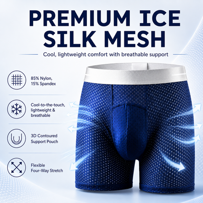 🔥 BEST DEAL 70% OFF 🔥 AirFlex™ Premium Leakproof IceSilk Mesh Men's Boxer