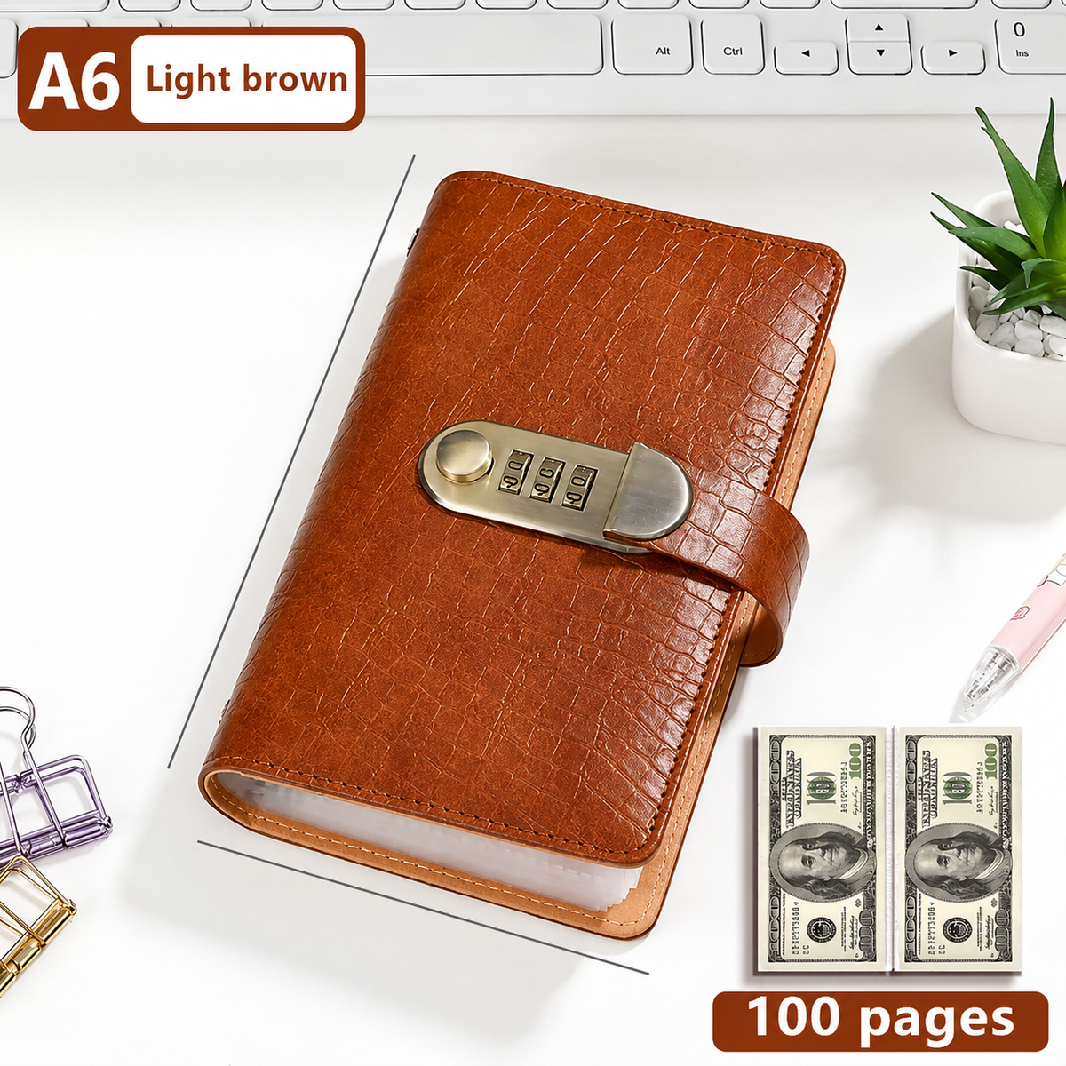 💵 LIMITED DEAL 70% OFF 🔒100 Transparent Pocket Currency Collectors Album