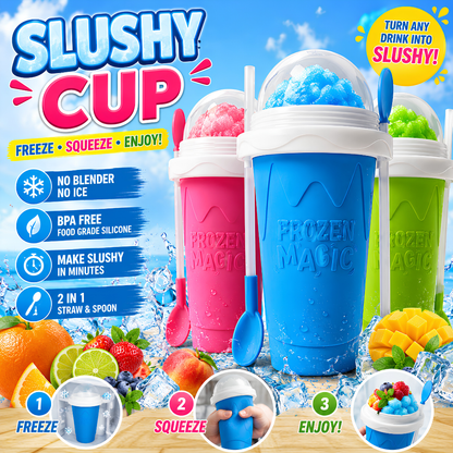🔥 LAST DAY SALE 50% OFF 🔥 Magic Slushy Maker Cup ✨ Turn Any Drink Into A Slushie In Minutes