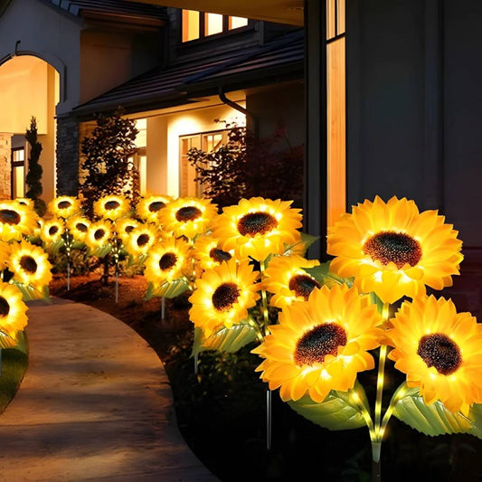 🔥Father's Day Sale 49% OFF🌻Sunflower Solar Powered LED Lights For Garden