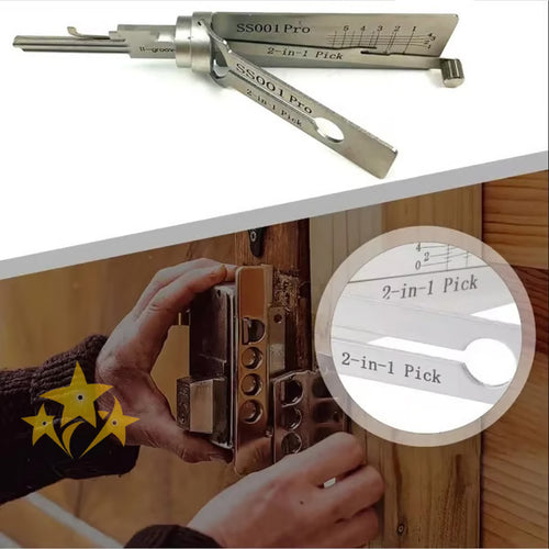 🔥 LAST DAY 49% OFF 🔑 2IN1 Stainless Steel Master Key Decoder