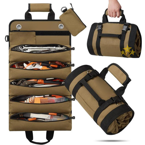 ❄️ EARLY CHRISTMAS 49% OFF 🛠️ Multi-Purpose Roll-Up Tool Bag | For Garage, Truck & Jobsite