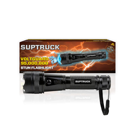 💥 2025 Upgrade 75% OFF ️🔦 SUPTRUCK™ VoltGuard X95 2in1 Stun Flashlight ⚡ Light in Dark, Power in Danger