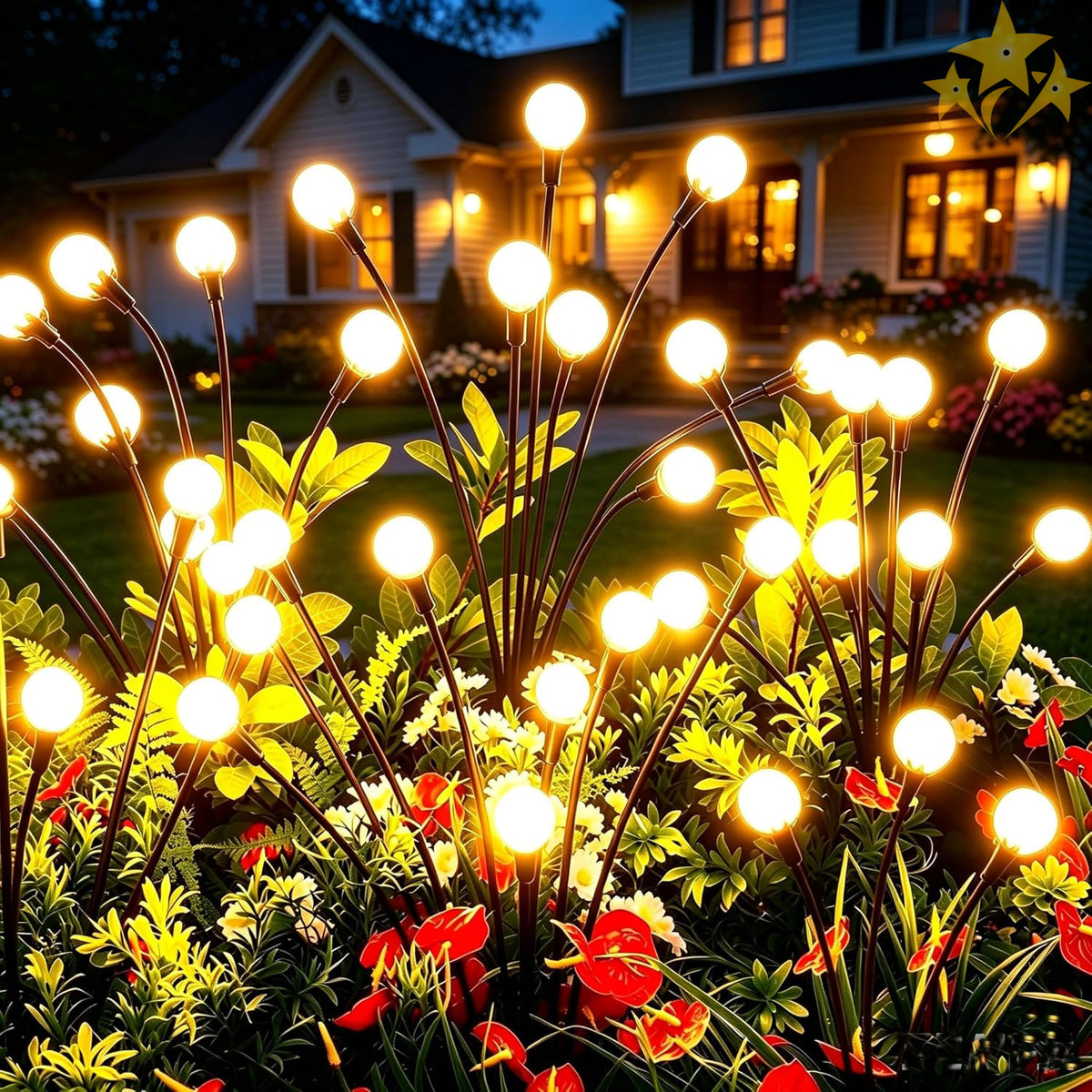 🎄 EARLY CHRISTMAS SALE 49% OFF 🔥 6 LED Solar Powered Firefly Garden Light