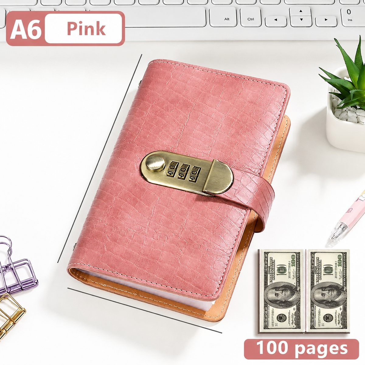 💵 LIMITED DEAL 70% OFF 🔒100 Transparent Pocket Currency Collectors Album