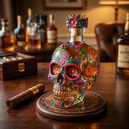 LIMITED Edition 🔥 Calavera de Oro – Limited Artisan Decanter