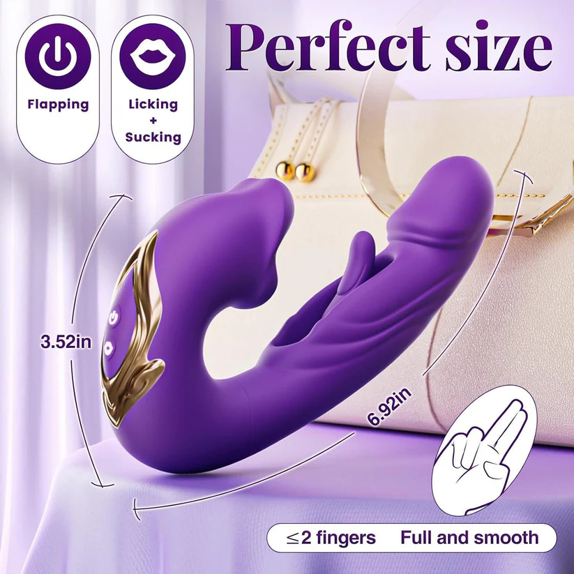❄️ Flash Sale 70% OFF 💋 2026 Upgraded Luvora™ 4in1 Flapping & Licking Vibrator