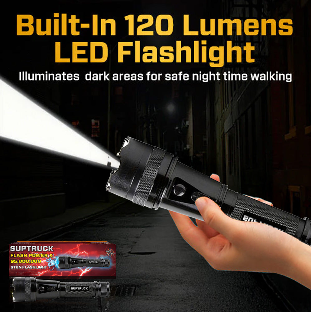 💥 2025 Hot Deals 75% OFF ️🔦 SUPTRUCK™ Flash Power X95 Hi-Tech Flashlight ⚡ Defend with Max Power