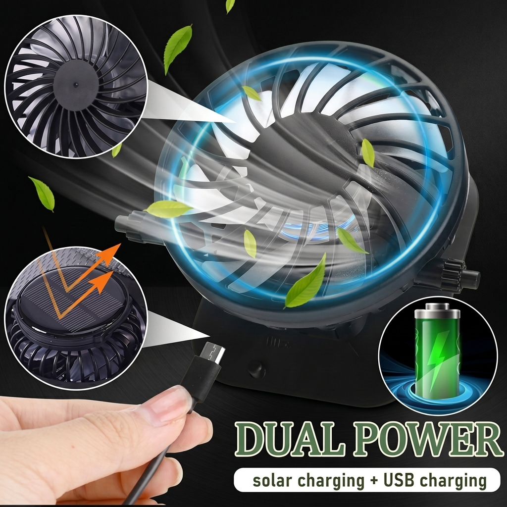 🔥 2026 Father's Day 50% OFF ✨ Cooling Fan Hat with Solar Powered Fan UPF 50+ UV Protection