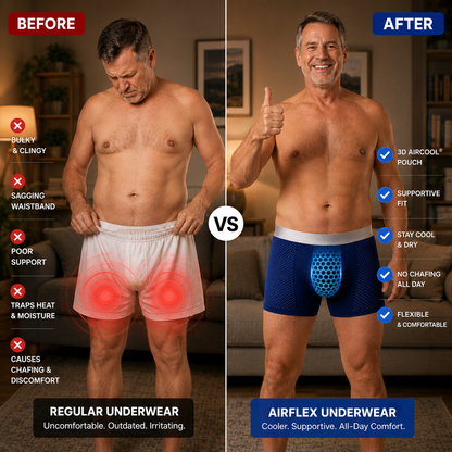 🔥 BEST DEAL 70% OFF 🔥 AirFlex™ Premium Leakproof IceSilk Mesh Men's Boxer