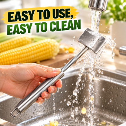 💥 LAST DAY 49% OFF 🌽 (2-Pcs) Long Handle Stainless Steel Corn Stripping Tool