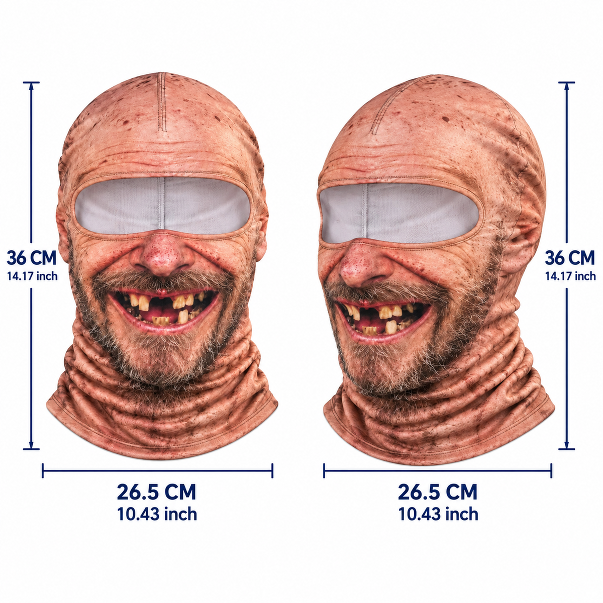 ⛄ WINTER DEAL 49% OFF 🥽 Funny Face Mask 3D Printed Balaclava