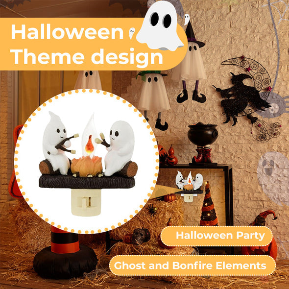 🎃 Pre-Halloween Sale 75% OFF 👻 2025 Spooky & Cute Bonfire Ghost Night Light