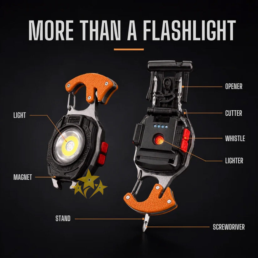 LAST DAY 49% OFF 🔦💡 8-in-1 Multifunctional Keychain Flashlight