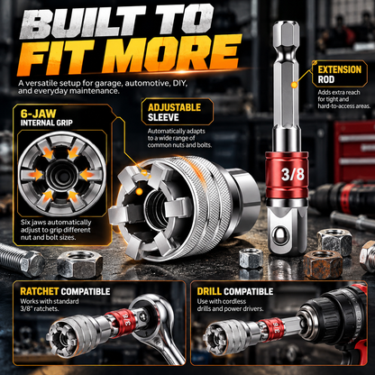 💥 LAST DAY 49% OFF 🔥 Multi-function Universal Socket Wrench Tool