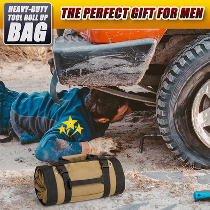 ❄️ EARLY CHRISTMAS 49% OFF 🛠️ Multi-Purpose Roll-Up Tool Bag | For Garage, Truck & Jobsite
