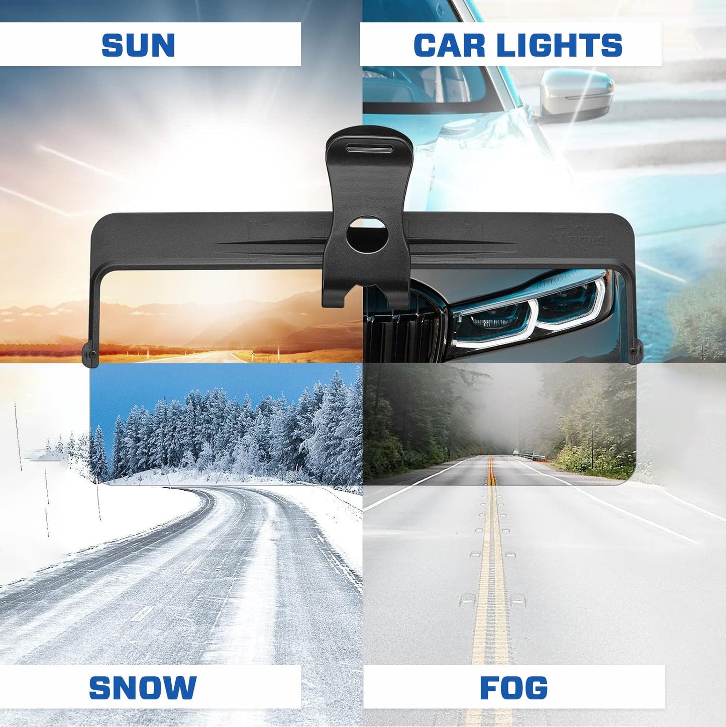 🚗 2026 Upgraded 75% OFF 💥 GlareX HD Photochromic Polarized Car Visor ✨ See Clearer, Drive Safer