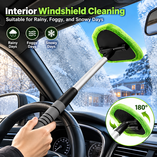 🧽 (LIMITED) 70% OFF TODAY ✨ Multi-Purpose Microfiber Cleaning Tool – Extendable Handle for Car, Kitchen, Home & Hard-to-Reach Areas