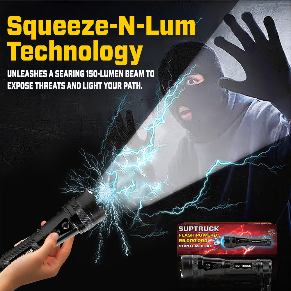 💥 2025 Hot Deals 75% OFF ️🔦 SUPTRUCK™ Flash Power X95 Hi-Tech Flashlight ⚡ Defend with Max Power