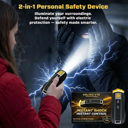 💥 BEST DEAL 75% OFF ️🔦 2026 Upgraded Voltax V75 Stun Car Keychain ⚡