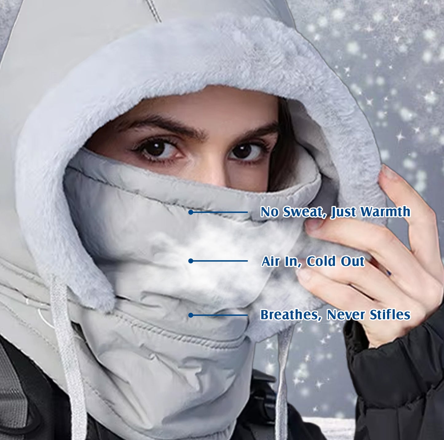 ❄ Early Christmas 70% OFF 🌡️ WinterLock™ 4in1 360° Windproof Thermal Hood (Hat, Mask, Neck & Ear Warmer)