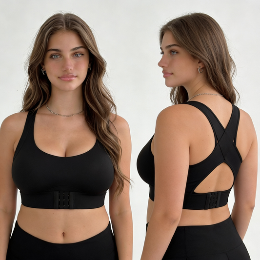 🔥 Summer Sale 50% OFF 💥 Cross Back Front Closure Wireless Posture Corrector Bra