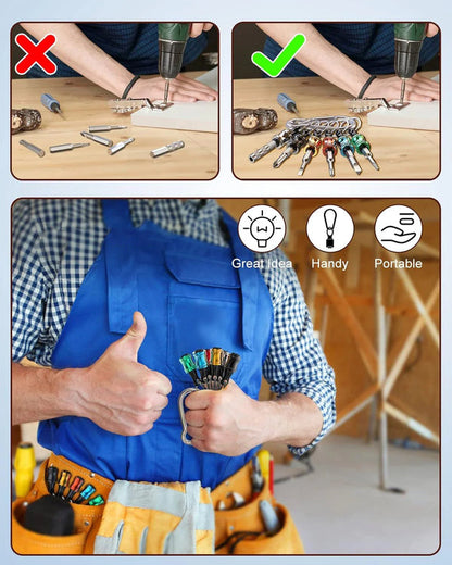 🎉 LAST DAY 49% OFF 🔥 Keychain Bits Holders (Set of 6PCs)