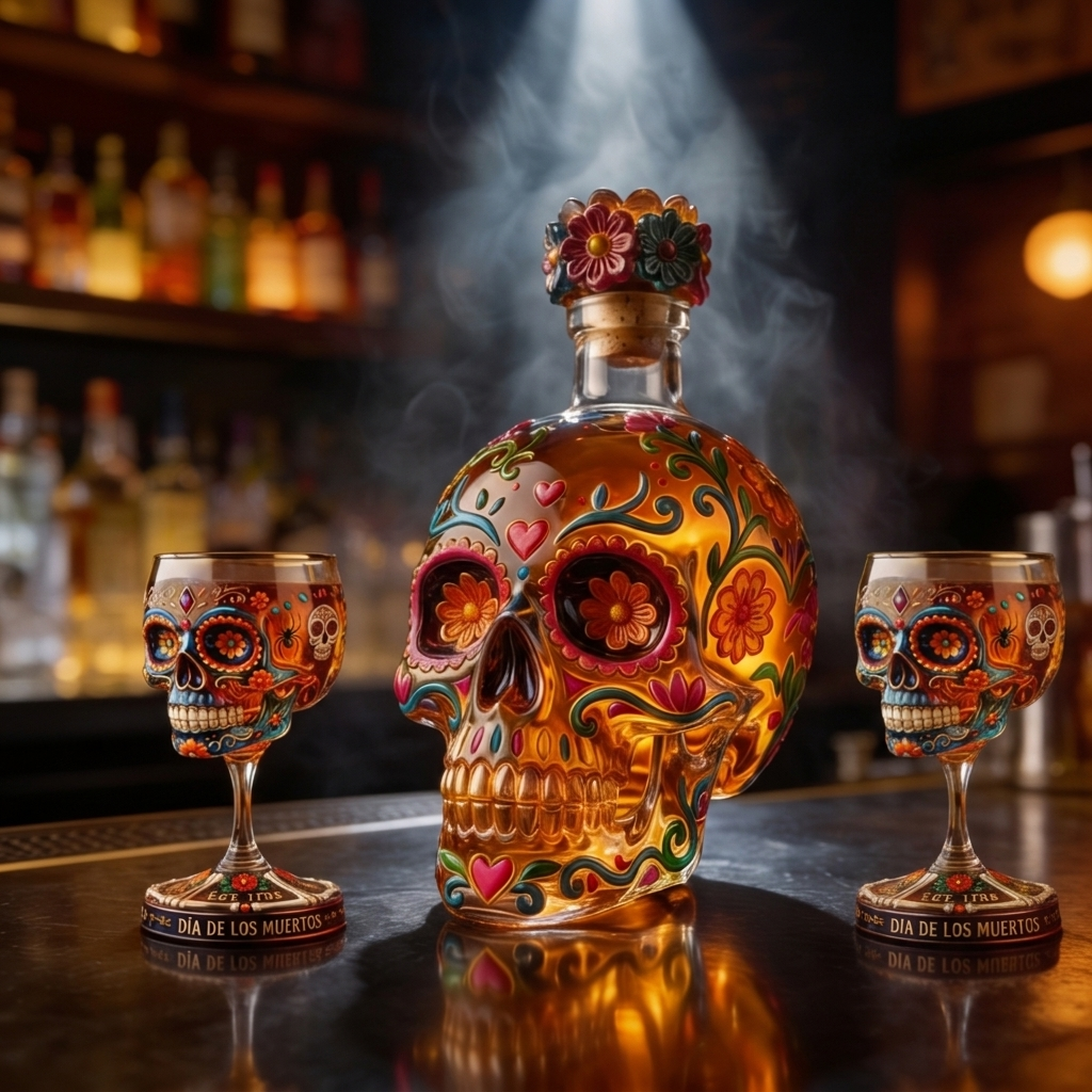 LIMITED Edition 🔥 Calavera de Oro – Limited Artisan Decanter