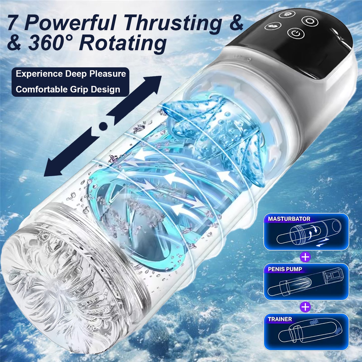 💪 2026 Upgraded THRUSTIX™ PRO Smart LCD 9in1 Automatic Performance Trainer 🏆