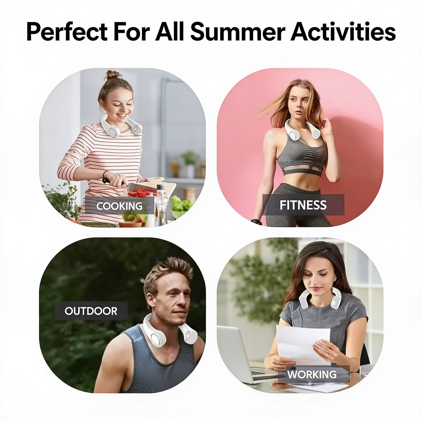 🎯 2026 Summer Sale 70% OFF 🔥 Hands Free Neck Fan for Hot Summer Day
