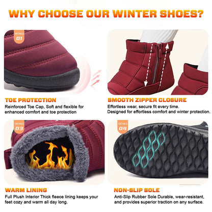 ️🎉 Early Christmas Sale 70% OFF ❄ FANCY STAR™ Premium Warm Thermal Lined Anti-Slip Snow Boots ️⛸️