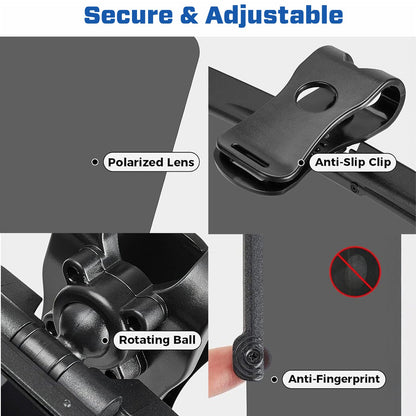 🚗 2026 Upgraded 75% OFF 💥 GlareX HD Photochromic Polarized Car Visor ✨ See Clearer, Drive Safer